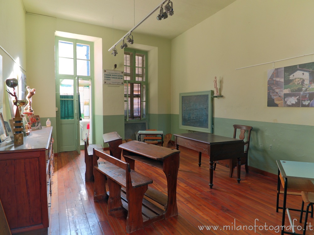 Passobreve fraction of Sagliano Micca (Biella, Italy) - Classroom of the school of the village